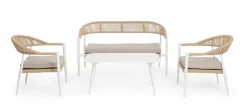 SET4 SALOTTO C-C JANDIA BIANCO/BEIGE