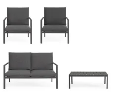 SET4 SALOTTO C-C KONNOR ANTRACITE CX23