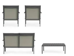 SET4 SALOTTO C-C KONNOR ANTRACITE CX23