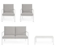 SET4 SALOTTO C-C KONNOR BIANCO CX21