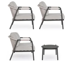 SET4 SALOTTO C-C MIRAVET ANTRACITE/KHAKI