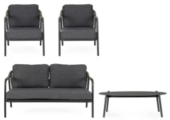 SET4 SALOTTO C-C MIRAVET ANT/VERDE