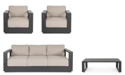 SET4 SALOTTO C-C MOSES ANTRACITE YK13