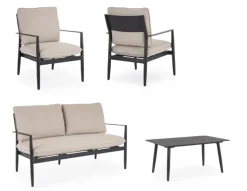 SET4 SALOTTO C-C NEBULA ANTRACITE YK13