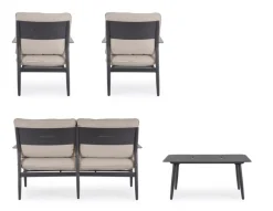 SET4 SALOTTO C-C NEBULA ANTRACITE YK13