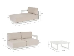 SET SALOTTO LOUNGE C-C MARIEL VAPOR YK15