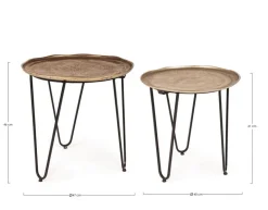 SET2 TAVOLINI IN ALLUMINIO X73 - AMIRA