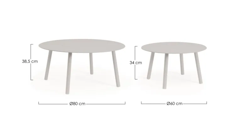 SET2 TAVOLINI IN CORDA MOON WG24 - AMINTA