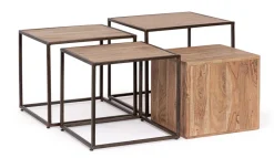 SET4 TAVOLINI IN LEGNO - JANAK