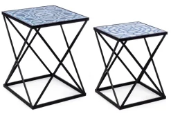 SET2 TAVOLINI IN METALLO - NEAPOLIS