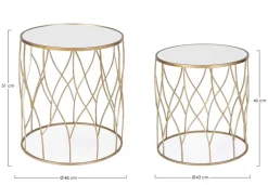 SET2 TAVOLINI IN METALLO J16 - ELENOR