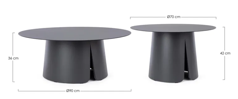 SET2 TAVOLINO BRYAN D70+90 ANTR JX55