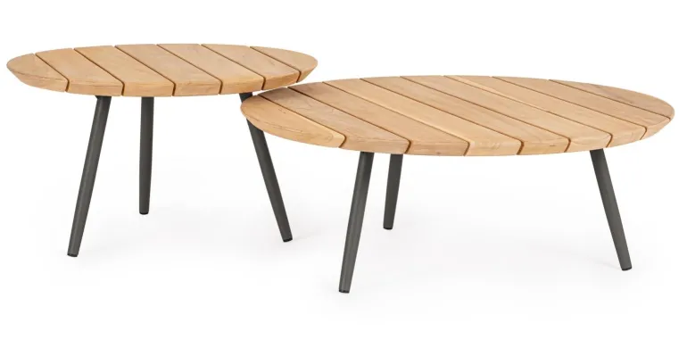 SET2 TAVOLINO IVISSA D60-D80 ANTRACITE