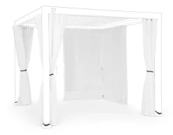 SET4 TELI LAT+ZANZ PERGOLA OCEAN 3X3 BIA
