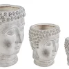 SET3 VASO TESTA BUDDHA