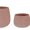 SET3 VASO TRESSAGE TO TERRACOTTA