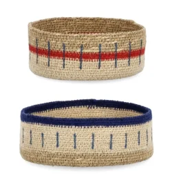 SET2 VASSOIO DECORAT NINH NAT BLU ROSSO