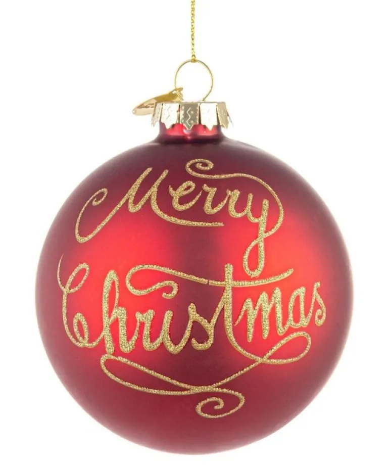 SFERA VT MERRY CHRISTMAS ROSSO D80