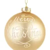SFERA VT MERRY CHRISTMAS CHAMPAGNE D80