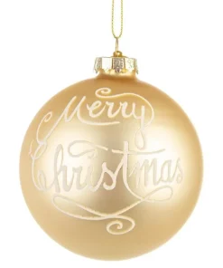 SFERA VT MERRY CHRISTMAS CHAMPAGNE D80