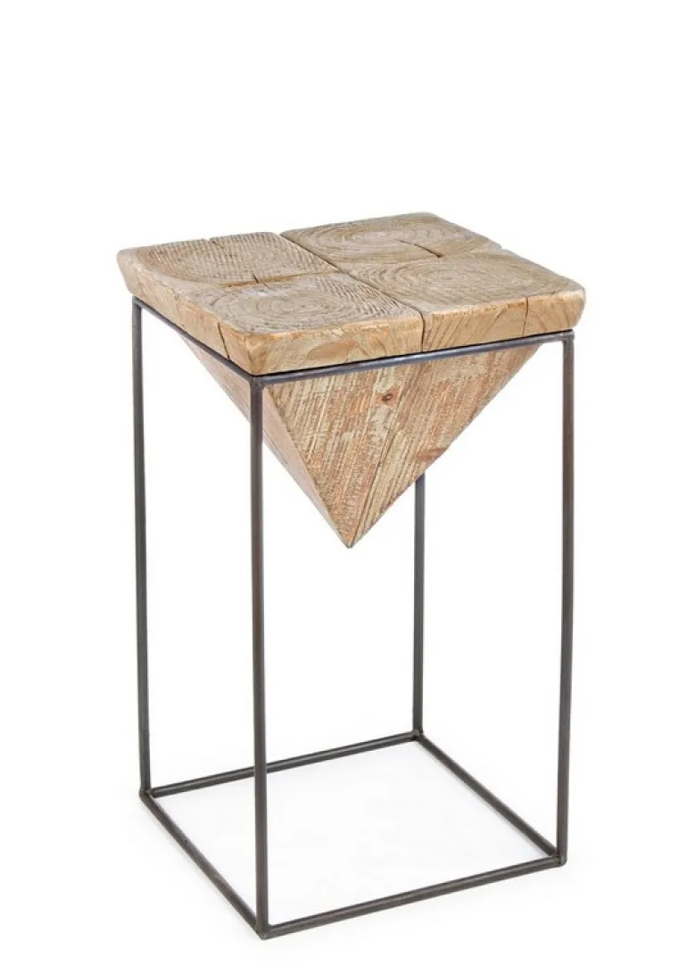 SGABELLO ALTO IN LEGNO - PRISMY