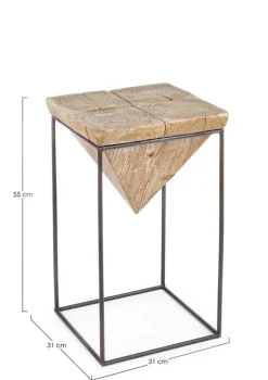 SGABELLO ALTO IN LEGNO - PRISMY