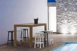 SGABELLO BAR IN ALLUMINIO BIANCO YK11 - SKIPPER