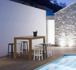 SGABELLO BAR IN ALLUMINIO BIANCO YK11 - SKIPPER