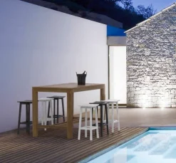 SGABELLO BAR IN ALLUMINIO BIANCO YK11 - SKIPPER