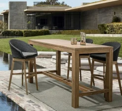 SGABELLO BAR IN CORDA PER ESTERNO ANTRACITE - COACHELLA