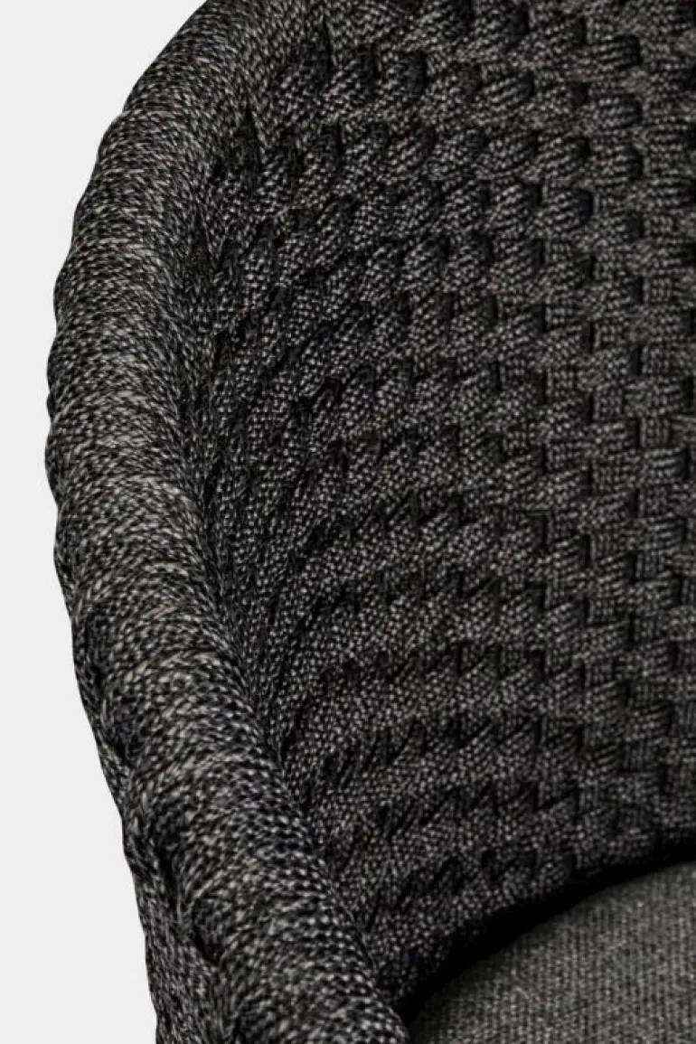 SGABELLO BAR IN CORDA PER ESTERNO ANTRACITE - COACHELLA