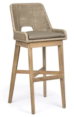 SGABELLO BAR IN CORDA PER ESTERNO TOROTRA - HESPERIA