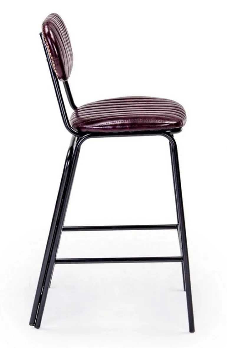 SGABELLO BAR IN ECOPELLE BORDEAUX - DEBBIE