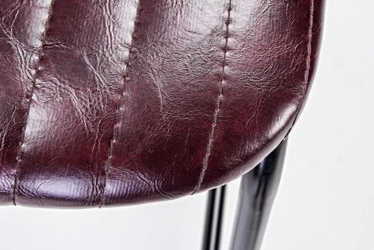 SGABELLO BAR IN ECOPELLE BORDEAUX - DEBBIE