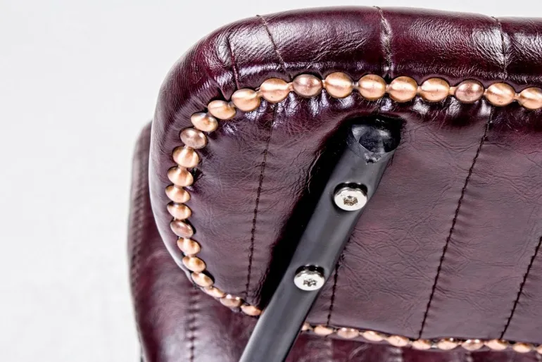 SGABELLO BAR IN ECOPELLE BORDEAUX - DEBBIE