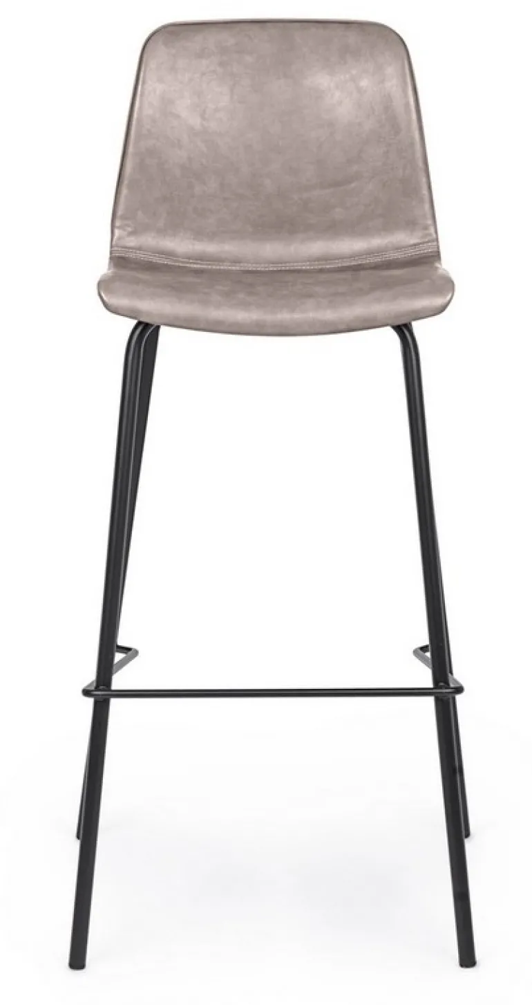 SGABELLO BAR IN ECOPELLE BEIGE - KYRA