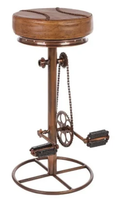 SGABELLO BAR IN PELLE - CYCLE