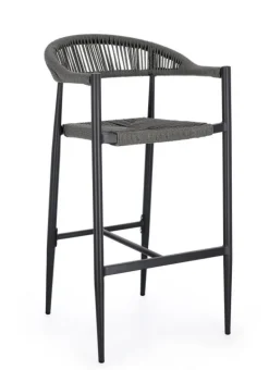 SGABELLO BAR JANDIA ANTRACITE/GRIGIO
