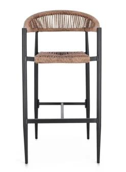SGABELLO BAR JANDIA ANTRACITE/NATURAL