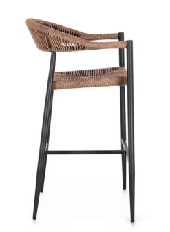 SGABELLO BAR JANDIA ANTRACITE/NATURAL