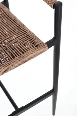 SGABELLO BAR JANDIA ANTRACITE/NATURAL