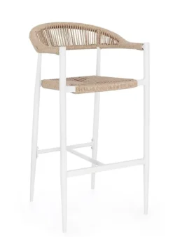 SGABELLO BAR JANDIA BIANCO/BEIGE