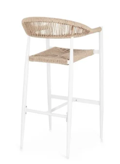 SGABELLO BAR JANDIA BIANCO/BEIGE