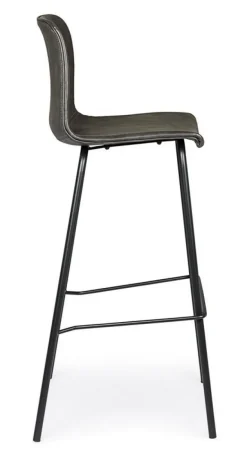 SGABELLO IN ECOPELLE ANTRACITE - KYRA