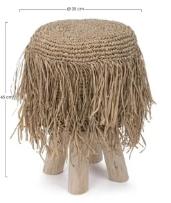 SGABELLO IN FIBRE NATURALI G02 - FLORINDA