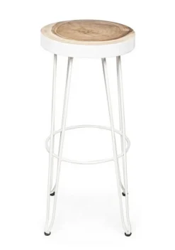 SGABELLO IN LEGNO BIANCO - RAKEL