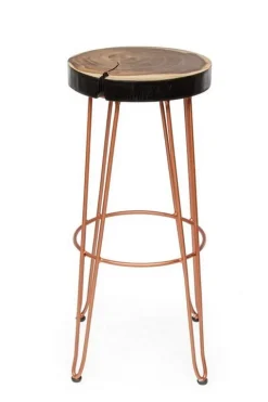 SGABELLO IN LEGNO RAME - RAKEL