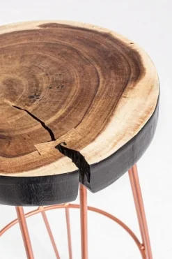 SGABELLO IN LEGNO RAME - RAKEL