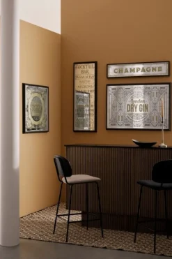 SPECCHIO C-C LIBRARY ORO 40X110