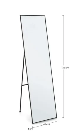 SPECCHIO ST C-C UNIVERSE NERO 40X150